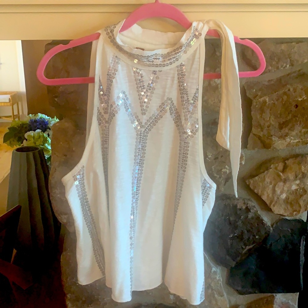 Free People Flowy Sparkle Tank